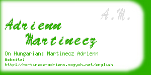 adrienn martinecz business card